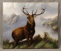 Buy  Elk On Mountain Top  19th Century Oil Painting, Attrb. To ArthurTait (AMERICAN) • 6,693.70£