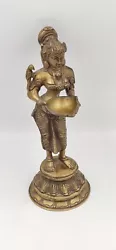 Buy Gorgeous Ancient Hindu Goddess Deepalakshmi Bronze Sculpture • 496.76£