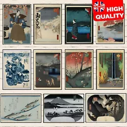 Buy Vintage Old Japan Utagawa Hiroshige Painting Print Poster Wall Art Picture A4 + • 3.99£