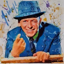 Buy Original Mario Mendoza Frank Sinatra Watercolour Painting Music 60's Swing Jazz  • 125£