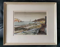 Buy CHARLES GODDARD NAPIER RSW (Scottish 1899-1978) - A Quiet Devon Port Watercolour • 119.99£