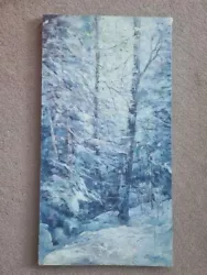 Buy Winter Oil Painting By Sazonova, 73x39cm • 200£