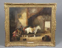 Buy Coastal Oil Painting Fisherfolk And Horses 1858 By William Shayer Snr 1787-1879 • 11,500£