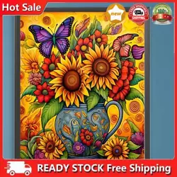Buy Paint By Numbers Kit On Canvas DIY Oil Art Sunflower Picture Home Decor 40x50cm • 7.31£