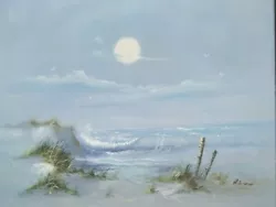 Buy Coastal Beach Scene Sea Moonlight Mystical Romantic • 29.99£