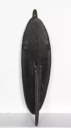Buy African Or Oceanic Objects, Black Mask With Long Nose (19), Hand-Carved Wooden M • 1,434.60£