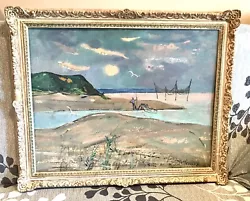 Buy Antique Vintage Russian Nikolai Sikovsky Beach Landscape Oil/Board Painting Old • 4,670.51£