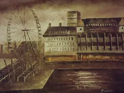 Buy London Eye Large Oil Painting Canvas Modern Contemporary Cityscape Original Art • 21.95£