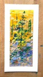 Buy ''Bluebell Wood. Dolgellau.  An Original Signed Painting-Mixed Medium. • 25£
