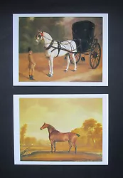 Buy Craft  Pair Vintage 1989 Horse Painting  Art Cards  Ready For  Framing & Hobbies • 1.99£
