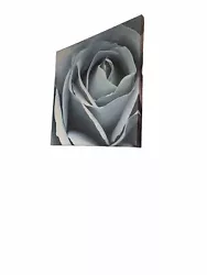 Buy Abstract Wall Art Painting Print Square Bedroom Lounge Hallway Grey White Rose • 5£