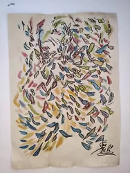 Buy Salvador Dali Painting Drawing Vintage Sketch Paper Signed Stamped • 83.46£