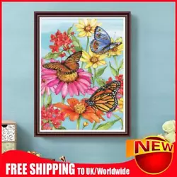 Buy Paint By Numbers Kit DIY Butterfly Oil Art Picture Craft Home Decoration (2) • 5.51£