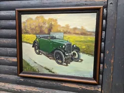 Buy Austin Retro Car Vintage Framed Original Oil Painting Signed  • 328£