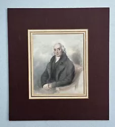 Buy Portrait Of A Georgian Gentleman, Watercolour On Thick Paper C. 1820 Unsigned • 130£