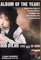 Buy Bob Dylan Album Of The Year Time Out Of Mind Original Promo Poster 24 X 35 • 89.47£