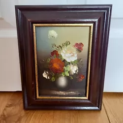 Buy Still Life Oil Painting Signed Flowers Vintage Classic Home Decor Roses • 45£