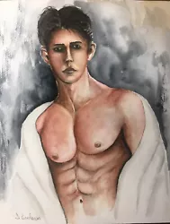 Buy Original Nude Man Of Interest Gay Watercolor • 33.07£