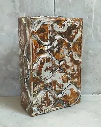 Buy Small Sculpture Decorative Object Box Art Modern Steampunk Black Silver Brown • 4.27£