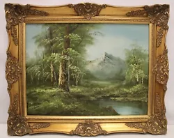 Buy COLIN REID Mountain Valley Forrest SIGNED ORIGINAL Oil Painting FRAMED - C57 • 9.99£