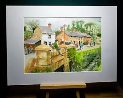 Buy Original Watercolour Painting Entitled, 'Village Life'. • 40£