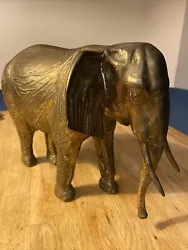 Buy Large Vintage Cast Bronze Or Brass Elephant 4.1kg • 85£