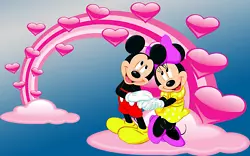 Buy 5D  Diamond Painting  FULL DRILL 40 X 30 Cm-  MICKEY AND MINNIE MOUSE IN LOVE • 10.87£