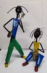 Buy South African Metal Art Self Standing Musicians Set Of 2 Hand Crafted Excellent  • 81.33£