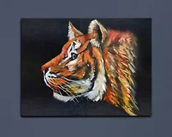 Buy Tiger Painting In Oil 18 X 24  On Canvas • 12.40£