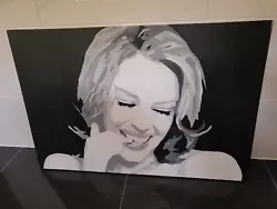 Buy Kylie Minogue Padam Padam Very Large Painting Black And White  Pop Art Tension  • 49.99£
