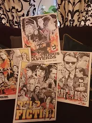Buy Quentin Tarantino X4 Canvas Art Prints Pictures Kill Bill Pulp Fiction Reservoir • 50£