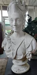 Buy Large, Beautiful Woman Bust  Sculptural Garden Detail For Oudoor/indoor Display. • 1,464.74£