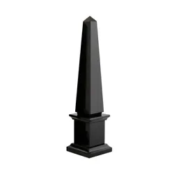 Buy Obelisk Classic IN Marble Black Belgium Sculpture Italian Design Home Decor H • 170.82£