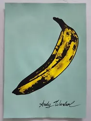 Buy Andy Warhol Hand Signed. 'banana'. Watercolor On Paper. Pop Art • 24.86£