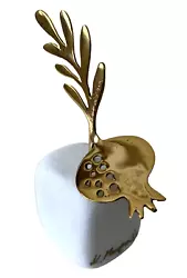 Buy Designer Katerina Moraiti Sculpture Pomegranate Marble Brass Handmade Greek Art • 59.99£