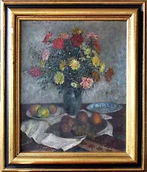 Buy Impressionistic Flowers Early 20th Century Oil Painting By Carl Schmitz-Pleis  • 14,568.65£