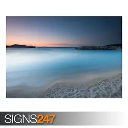 Buy MORNING BEACH (3248) Beach Poster - Picture Poster Print Art A0 A1 A2 A3 A4 • 1.10£