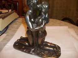 Buy Gc Erotic Nude Couple Sculpture, Bronzed, Signed Rosa 2002,rare And Stunning • 94.99£