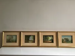 Buy Four Linda D. Brooks English Country Scene Paintings Each Measuring 21x18x2.5cm  • 100£