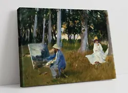 Buy John Singer Sargent, Claude Monet Painting -premium Framed Canvas Wall Art Print • 64.99£