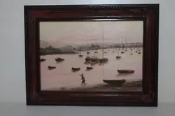 Buy A Lovely Framed Oil On Board Sea Scape And Fishing Scene Signed By Francis Tagg. • 19.99£