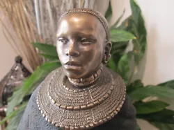 Buy Large (41cm Tall) African Woman & Children Statuette Figure Figurine Ornament • 24.99£
