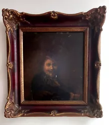 Buy Unknown Oil Self Portrait Rembrandt On 17thc Wood Panel • 197.34£