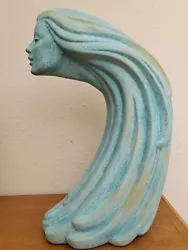 Buy Southwest Stargazer Style Vintage Ceramic Woman's Face Sculpture Statue Signed • 41.34£