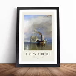 Buy The Fighting Temeraire By Joseph-Mallord William Turner Wall Art Print Framed • 34.95£