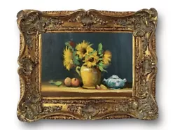 Buy Original Oil Painting On Canvas Sunflowers By Kayvon Esmaeilou • 80£