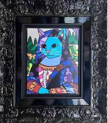 Buy Romero Britto Mona Cat 2016 Acrylic On Canvas Original Signed Framed • 10,631.18£