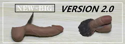 Buy 2 X 1/6 HUGE Genitals Penis For 1/6 Male Body PHICEN M31 M30 M32 M33 M34 USA • 5.54£