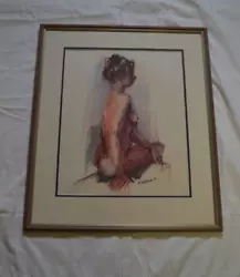 Buy Maureen A Williams Original Pastel Drawing 'Nude Study' 1991 • 10£