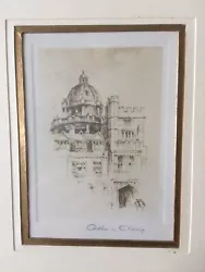 Buy Framed Picture Of Brasenose College Oxford. Original Drawing By Arthur L Cherry. • 24£